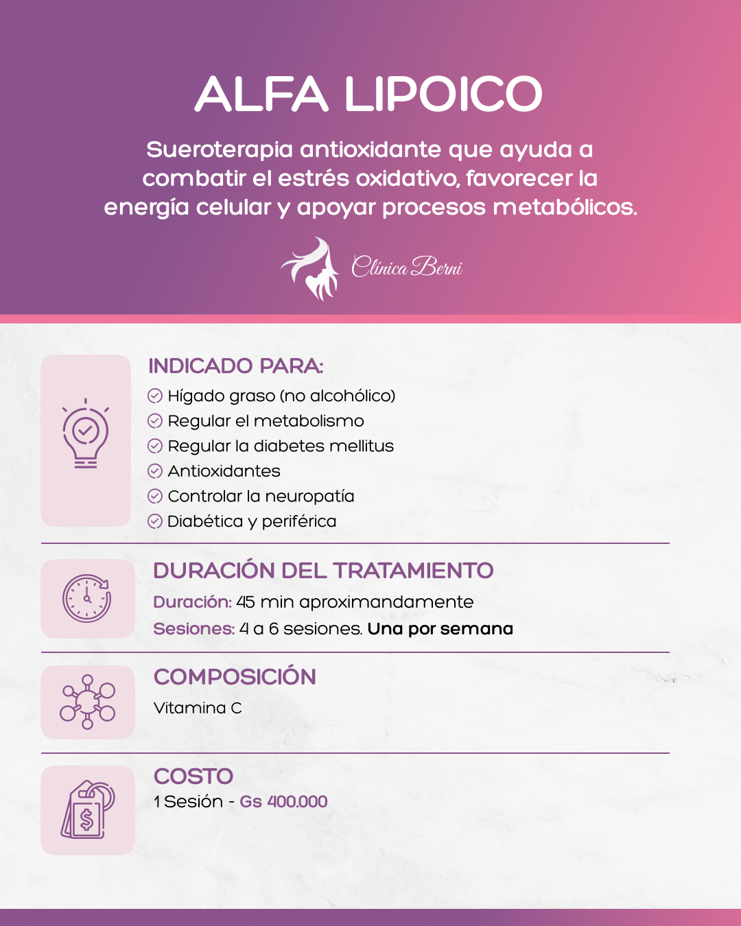 Sueroterapia Alfa Lipoico - Imagen 2